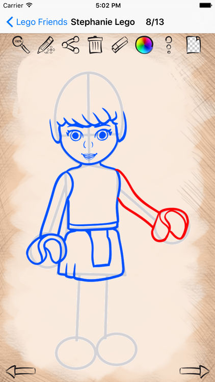 422x750 How To Draw For Lego Friends Characters - Lego Friends Drawing