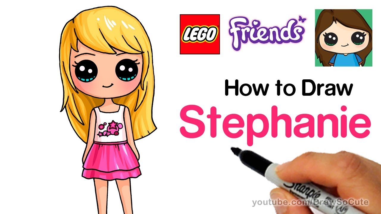 1280x720 How To Draw Lego Friends Stephanie - Lego Friends Drawing