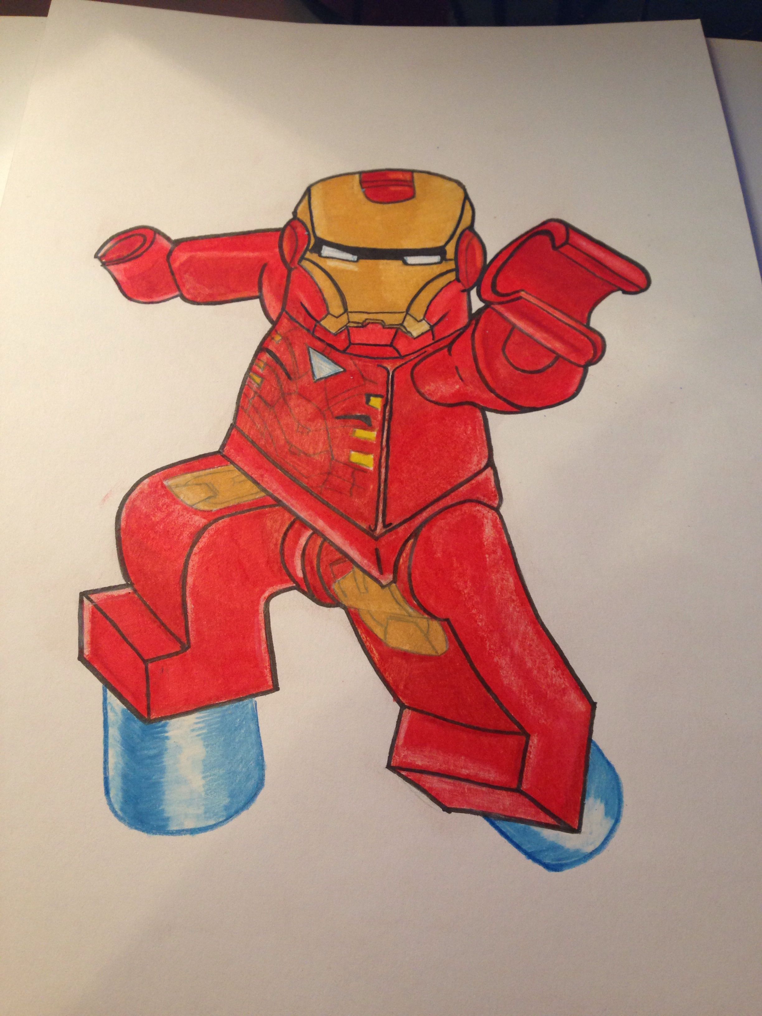 Lego Iron Man Drawing At Explore