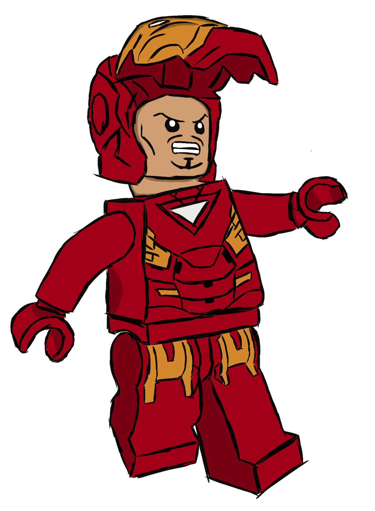 1280x1745 lego iron man cartoon lego iron man digital drawing - Lego Iron Man Drawing