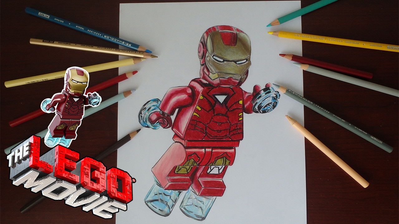 1280x720 Dibujar A Iron Man Lego - Lego Iron Man Drawing