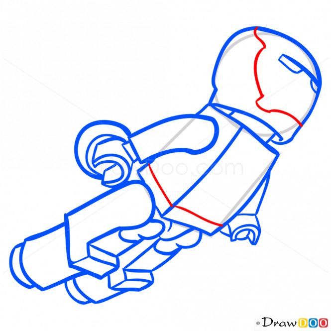 665x665 How To Draw A Lego Man Iron Drawing - Lego Man Drawing