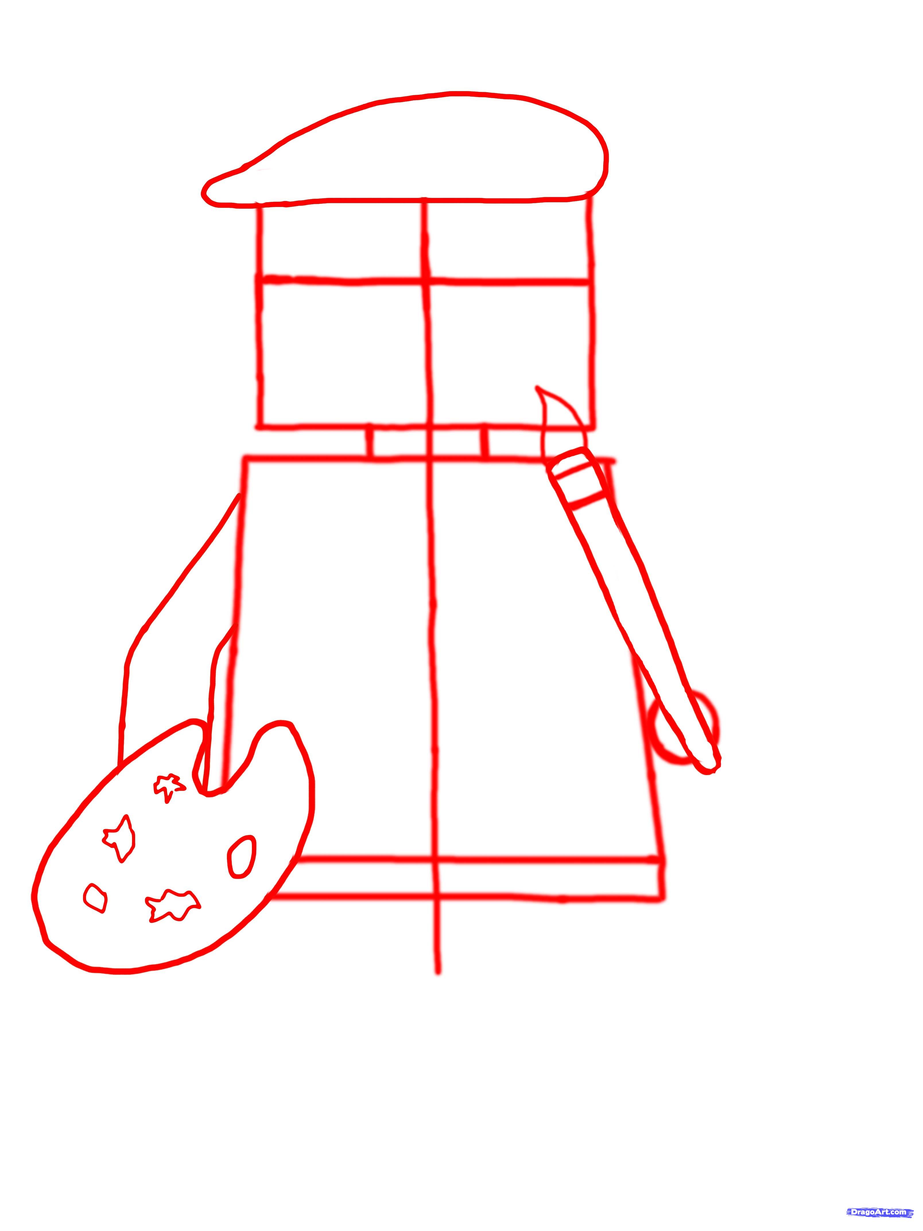 3216x4288 How To Draw A Lego Man Artist, Step - Lego Man Drawing