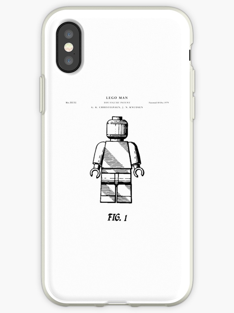 750x1000 Lego Man Patent Drawing Blueprint Iphone Cases Covers - Lego Man Drawing