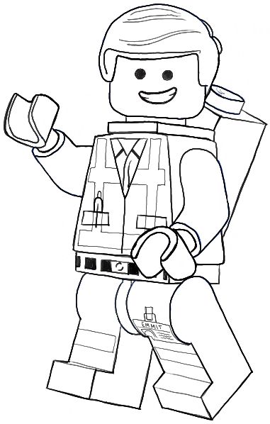 381x598 Lego Man Movie Character Download - Lego Man Drawing