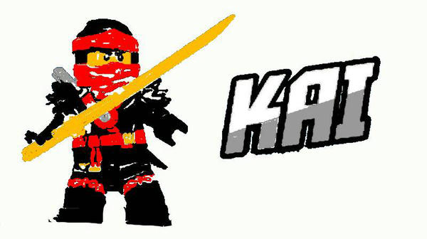 600x336 Lego Ninjago Drawing Kai - Lego Ninjago Drawing