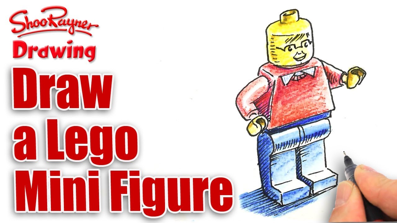 1280x720 How To Draw A Lego Mini Figure - Lego People Drawing