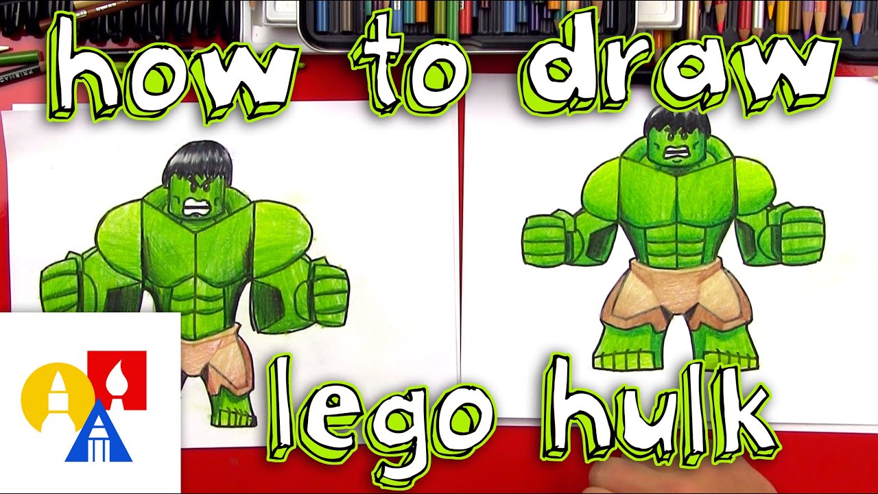 1280x720 How To Draw Lego Hulk - Lego People Drawing