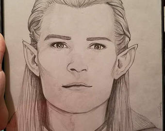 340x270 Legolas Drawing Etsy - Legolas Drawing