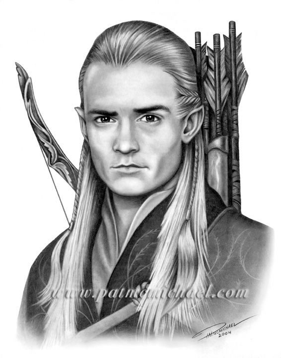 566x720 This Is A Composition Of Legolas From Lord Of The Rings, Drawn - Legolas Drawing