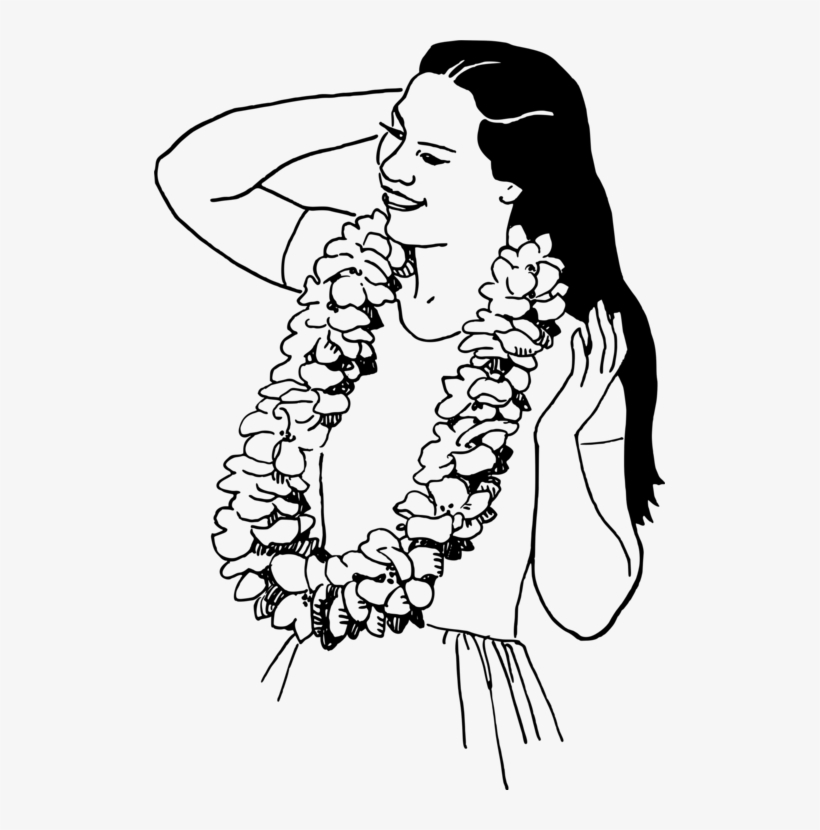820x830 Hawaiian Language Lei Drawing Download - Lei Drawing