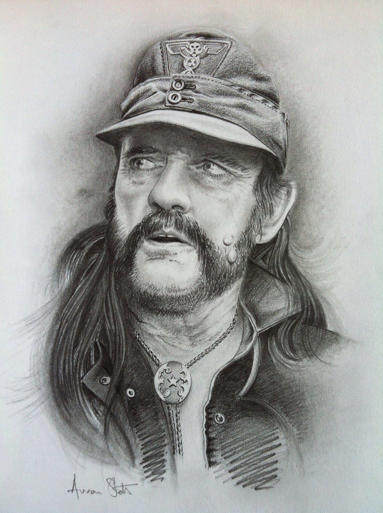 765x1024 Kabescustoms On Twitter Pencil Drawing Of Lemmy Kilmister - Lemmy Drawing