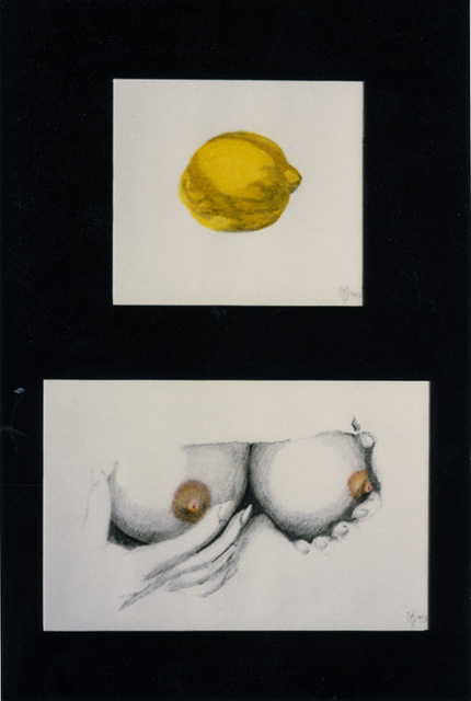 430x640 Youri Messen Jaschin Artwork Lemon Original Drawing Pencil - Lemon Drawing