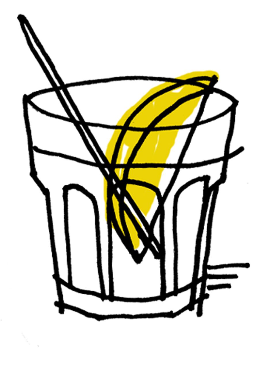 910x1279 gin martini - Lemon Wedge Drawing