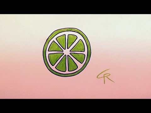 480x360 learn how to draw a citrus slice - Lemon Wedge Drawing