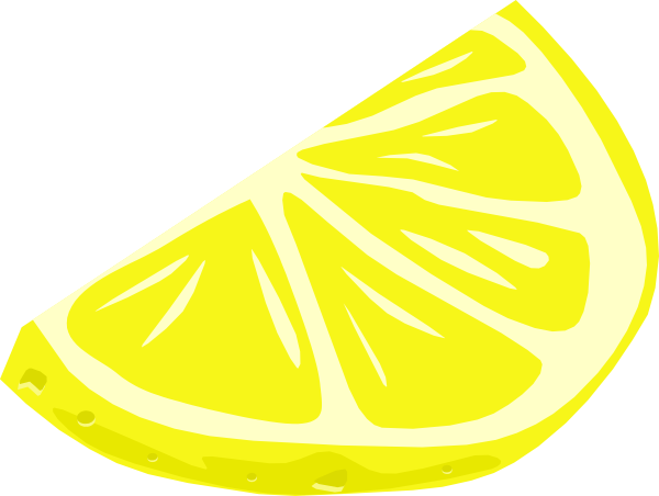 600x452 lemon wedge clip art - Lemon Wedge Drawing