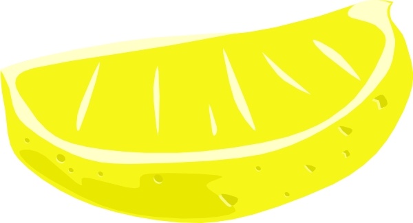 600x325 lemon wedge clip art free vector in open office drawing - Lemon Wedge Drawing