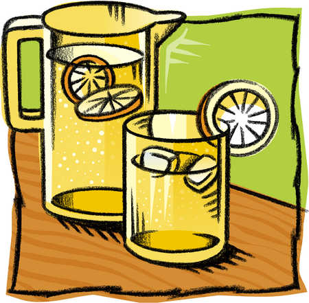 450x441 Stock Illustration - Lemonade Drawing