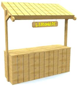 263x300 Paul's Lemonade Stand Free Woodworking Plan Paul's Playhouses - Lemonade Stand Drawing