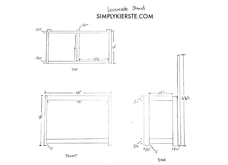 750x542 Build A Stand Plans Stands And Centers Free Woodworking Projects - Lemonade Stand Drawing