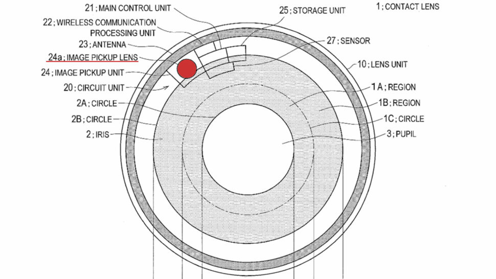 970x546 what sony patent for video recording contact lens means - Lens Drawing