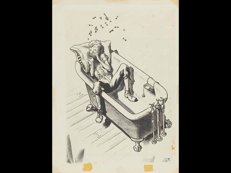 473x355 Robert Mccloskey, Unpublished Drawing For Lentil, Favorite - Lentil Drawing