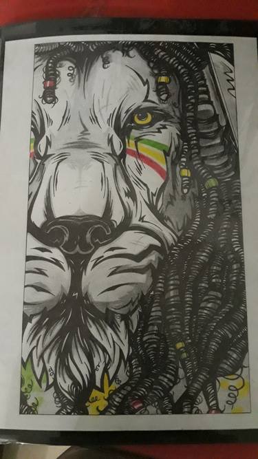 375x667 trendy lion drawing - Leo Drawings