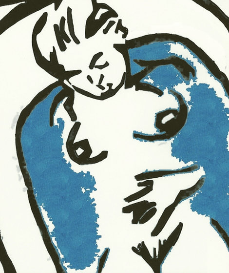 470x559 Leonard Cohen Art For Sale - Leonard Cohen Drawings