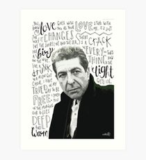 210x230 Leonard Cohen Drawing Art Prints Redbubble - Leonard Cohen Drawings
