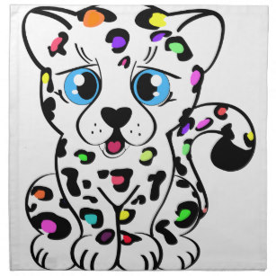 307x307 Kids Leopard Cartoon Drawing Home Furnishings Pet - Leopard Cartoon Drawing