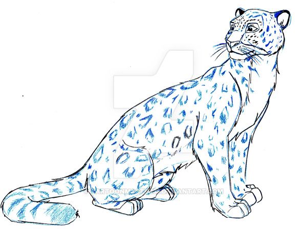 600x447 snow leopard cartoons snow leopard - Leopard Cartoon Drawing