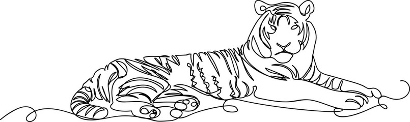 805x240 Leopard Line Drawing - Leopard Line Drawing