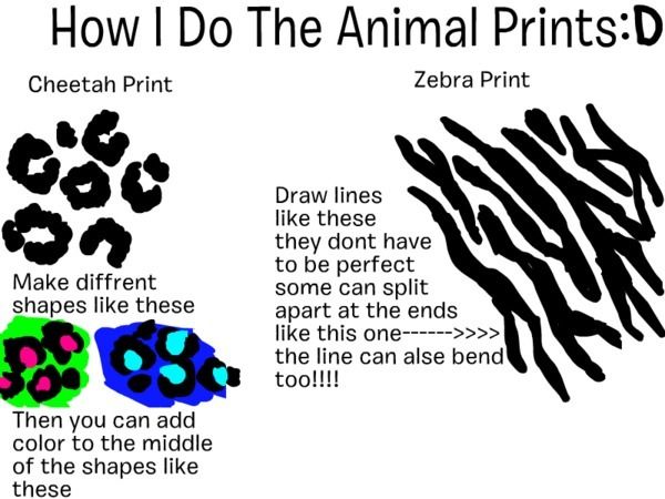 600x450 Easy Prints To Draw - Leopard Print Drawing