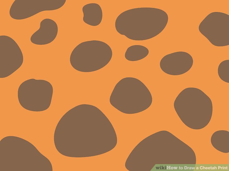 728x546 Ways To Draw A Cheetah Print - Leopard Print Drawing