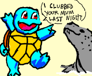300x250 Squirtle Bullying Baby Leopard Seal Drawing - Leopard Seal Drawing