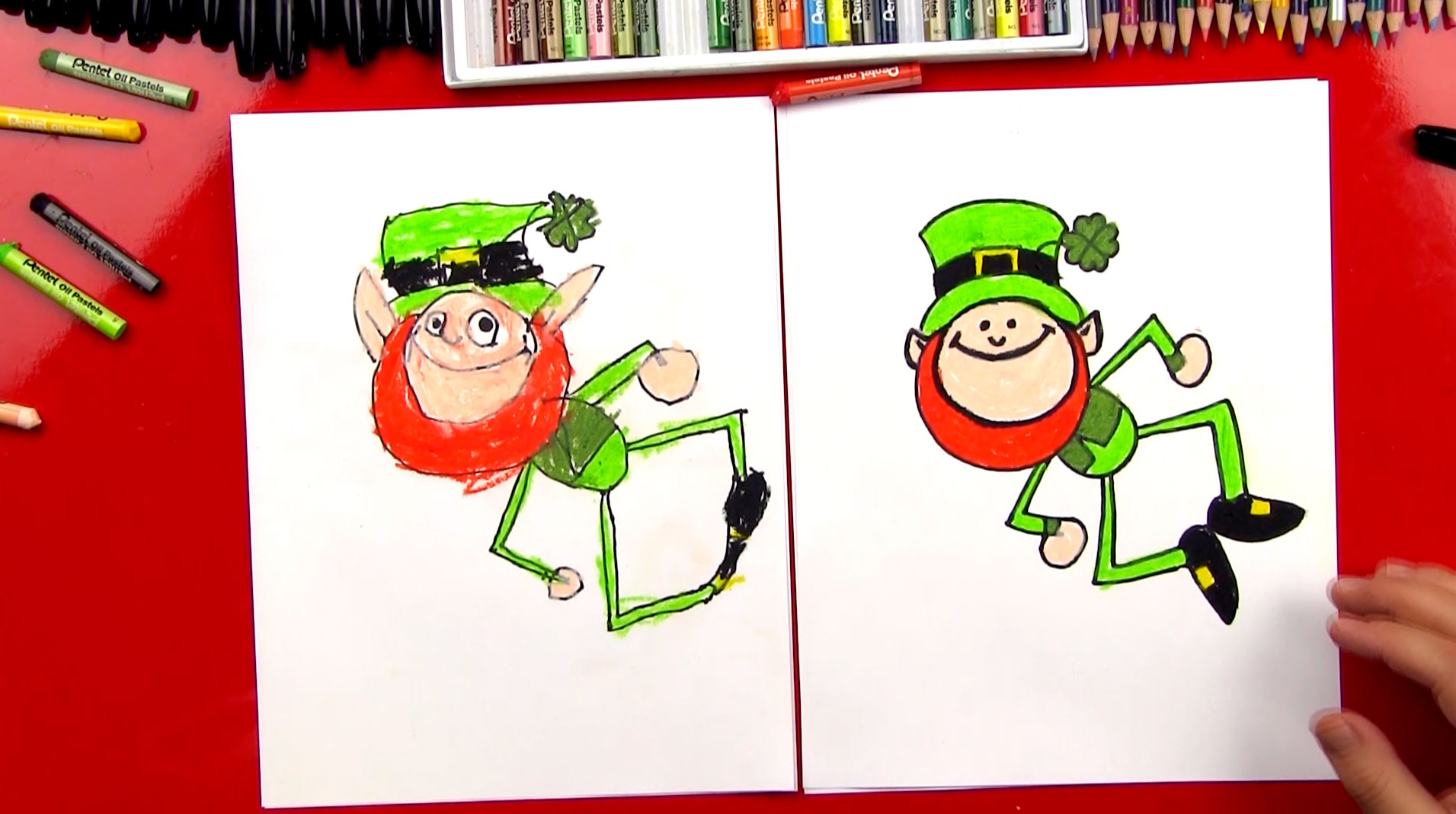 1911x1069 how to draw a leprechaun - Leprechaun Drawing
