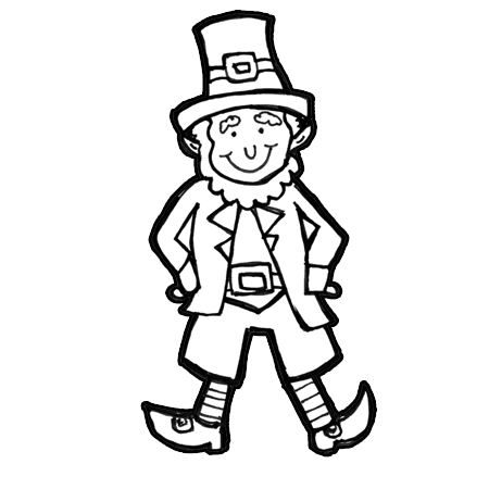 450x450 How To Draw Leprechauns With Easy Step - Leprechaun Drawing