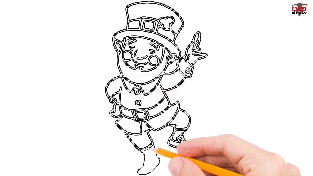 1280x720 how to draw a leprechaun step - Leprechaun Drawing