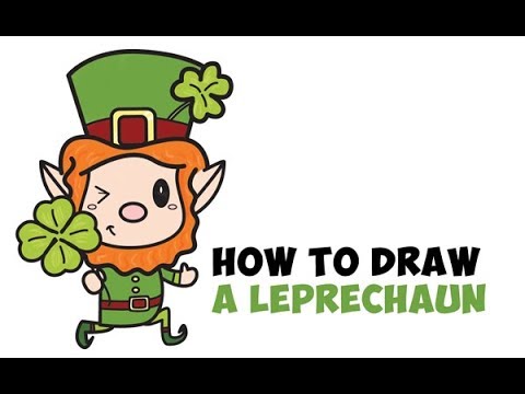 480x360 how to draw a leprechaun for st patrick's day easy step - Leprechaun Drawing