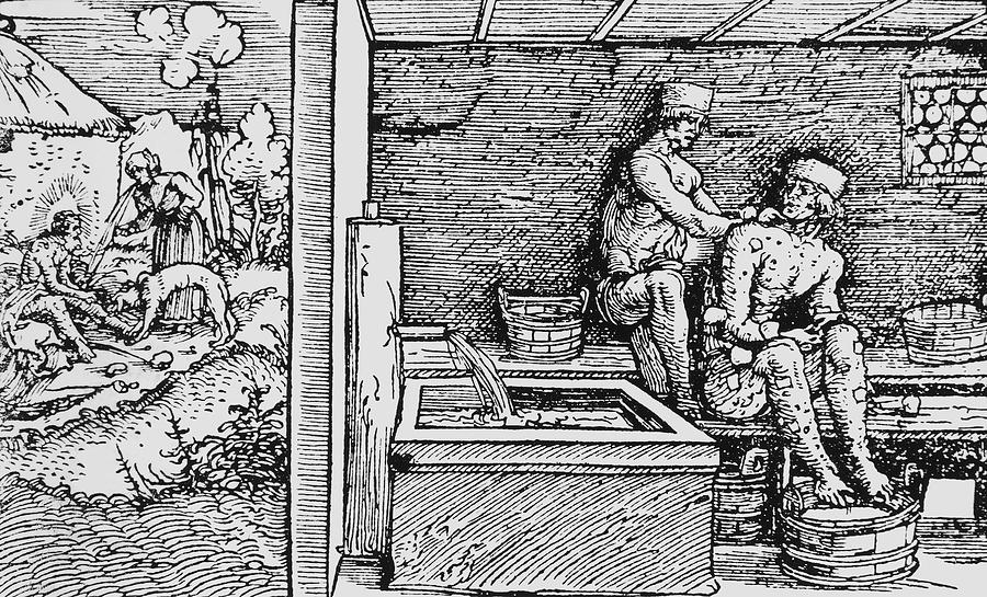 900x545 Woodcut Of Leprosy In Medieval Times Photograph - Leprosy Drawing