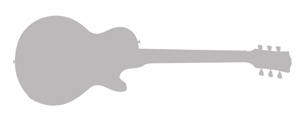 990x400 Gibson Custom Les Paul Goldtop Reissue - Les Paul Guitar Drawing