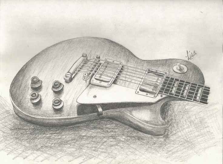 736x543 les paul guitar drawing at com free for personal us on les paul - Les Paul Guitar Drawing