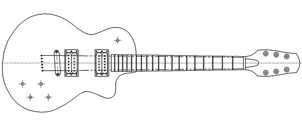 600x251 Human Work Complete Gibson Acoustic Guitar Plans Pdf - Les Paul Guitar Drawing
