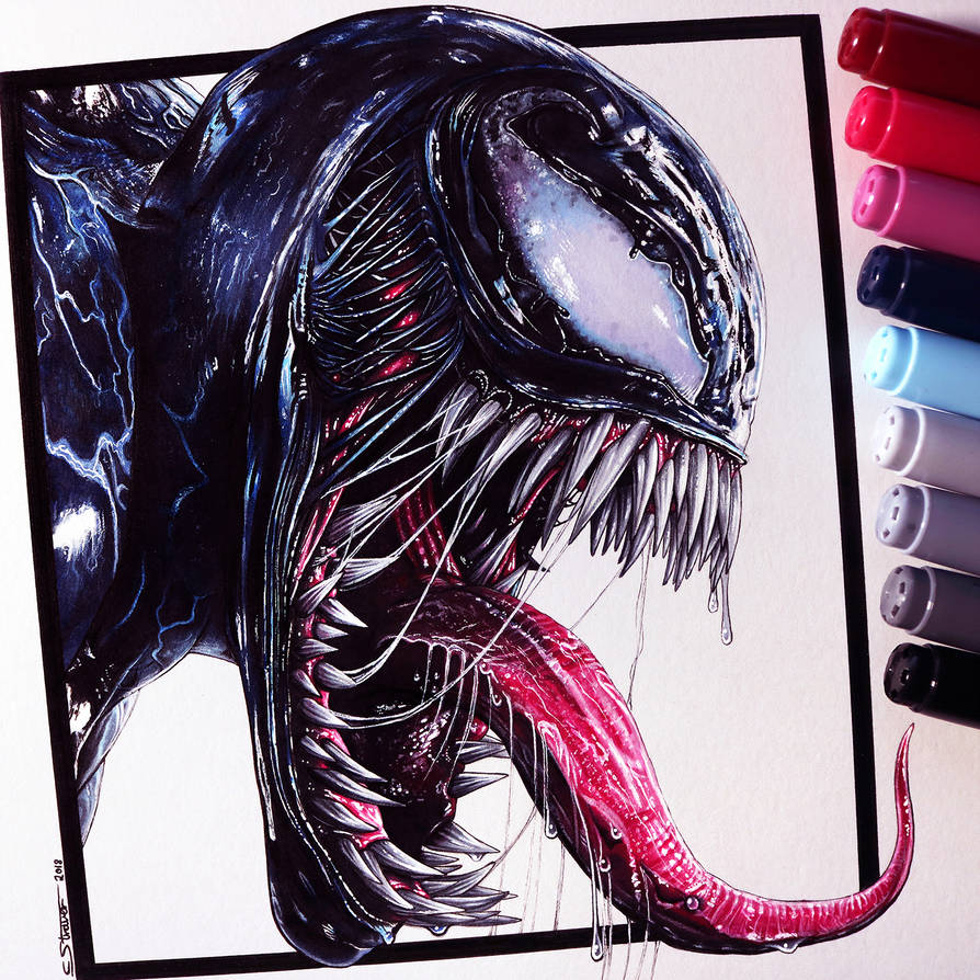 894x894 Venom Drawing - Lethalchris Drawing