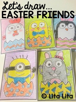 263x350 Let's Draw Easter Friends Freebie - Lets Drawing