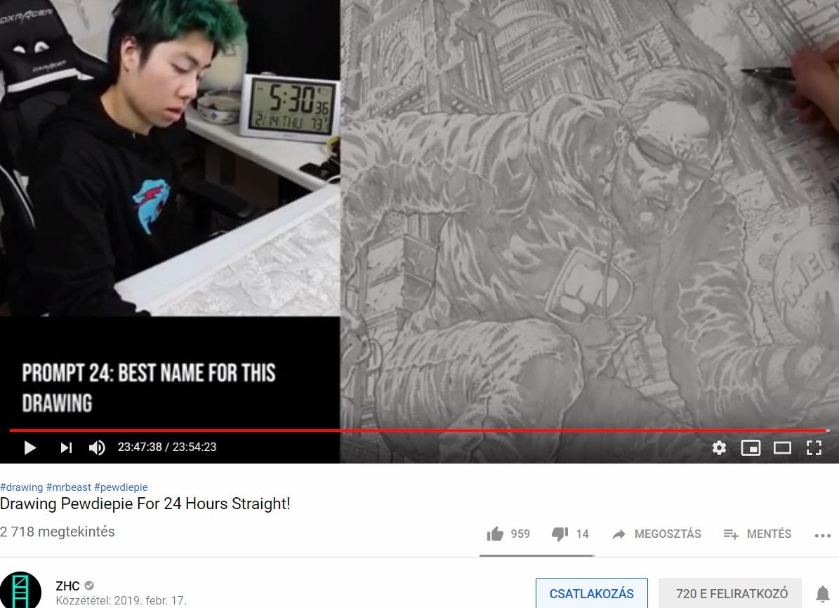 1195x867 madlad spent straight drawing pewdiepie!!! let's get him - Lets Drawing