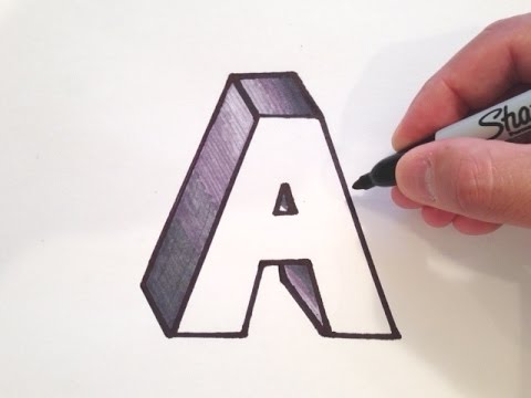 480x360 How To Draw The Letter - Letter A Drawing