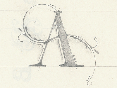 400x300 The Letter - Letter A Drawing