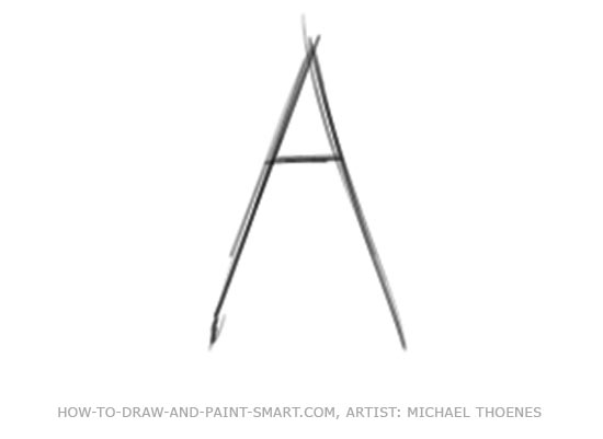 550x401 Draw A Star Shape - Letter A Drawing