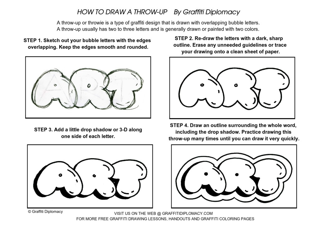 1024x740 How To Write Graffiti Learn Graffiti Letter Structure Graffiti - Letter Art Drawing